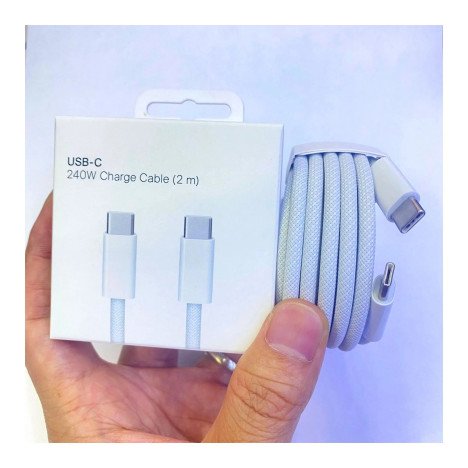 600 FCFA Qualité 3A 1m Type-C à Type-C Chargeur pour iPhone Câble Chargeur 60W Charge Rapide USB Câble Type-C pour iPhone Chargeur Câble Oem