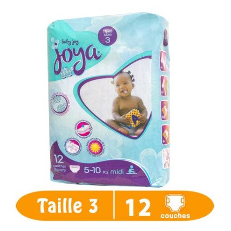 Joya Couches Bébé Small Pack Taille 3 Joya (5 - 10Kg) 12 Couches Quantite Minim:12 pieces PRIX:450 fcfa