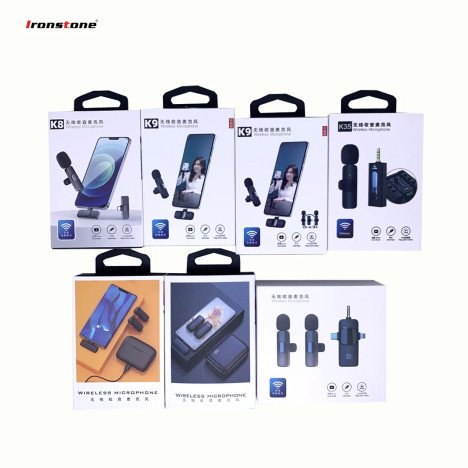 🎙️ GROSSISTE ADJAME : Microphone Cravate Sans Fil K9 (Plug & Play)