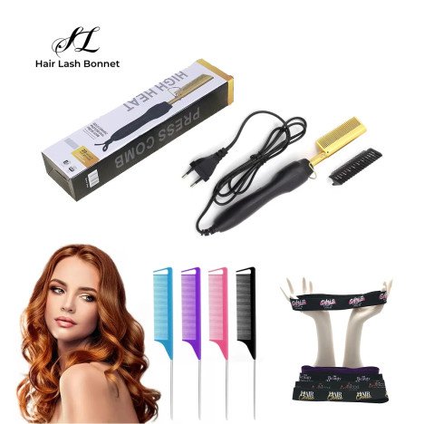 Peigne Cheveux Lisseur Brosse Chaleur Pressage Chaud Peigne Électrique Cheveux Lisseur Peigne pour Femmes