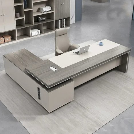 🏢 fournisseur CHINE : Bureau de Direction en L – Luxe & Design Moderne