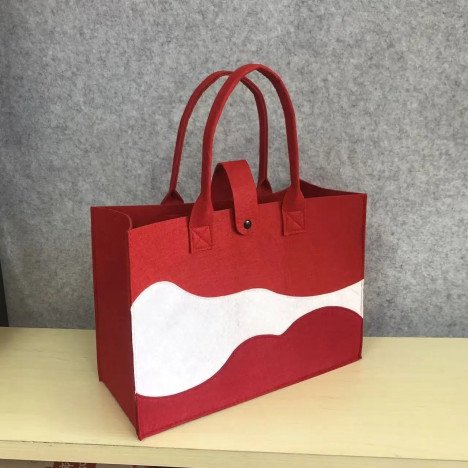 Sac fourre-tout en feutre personnalisable avec logo, idéal pour les courses, cadeaux et sacs à main pour femmes – Nouveauté très prisée