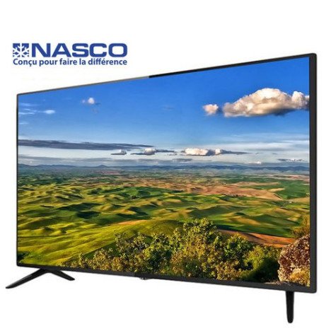 Nasco Slim TV LED 32" - HD- Analogique - NAS-B32FBFL-A / HDMI - USB - Noir - Garantie 12 Mois