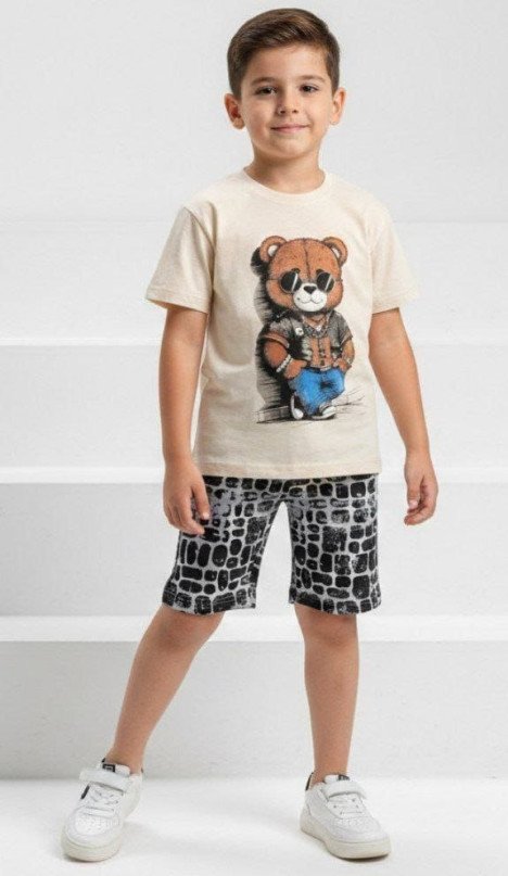 👕 Ensemble Été "Cool Boy" – 100% Coton Premium Turquie (1 à 5 ans)