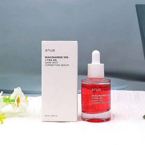 Sérum liquide rouge Anua exclusif transfrontalier avec niacinamide/10/TXA/4 en stock