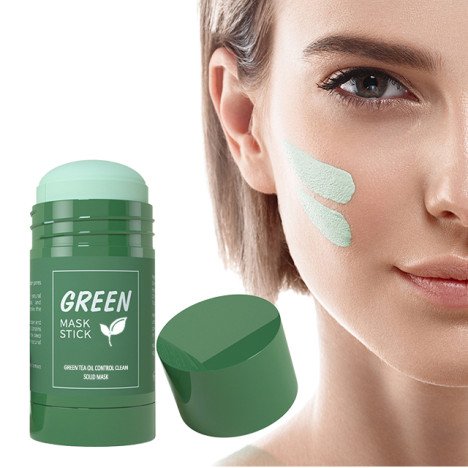 🛡️💰Masque Facial Nettoyant en Profondeur au Thé Vert en Stick – Contrôle du Sébum, Soulagement de l'Acné, Hydratation Lissante pour Usage Quotidien